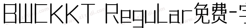 BWCKKT Regular免费字体转换
